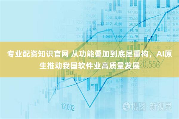 专业配资知识官网 从功能叠加到底层重构,AI原生推动我国软件业高质量发展